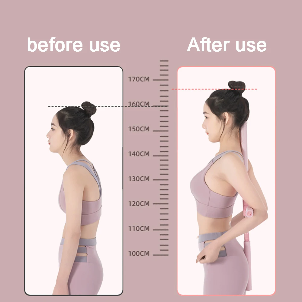Yoga Hunchback Corrector Adjustable Stainless Steel Body Stick Cross Open Back Standing Training Stick Gym Home Sports Yoga Hunchback Corrector Adjustable Stainless Steel Body Stick Cross Open Back Standing Training Stick Gym Home Sports