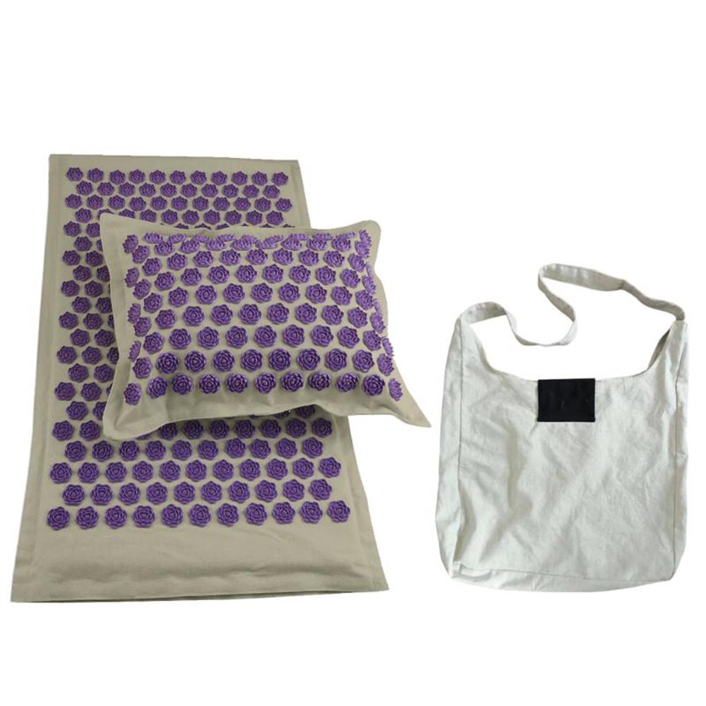 Yoga Massage Mat with Pillow and Bag