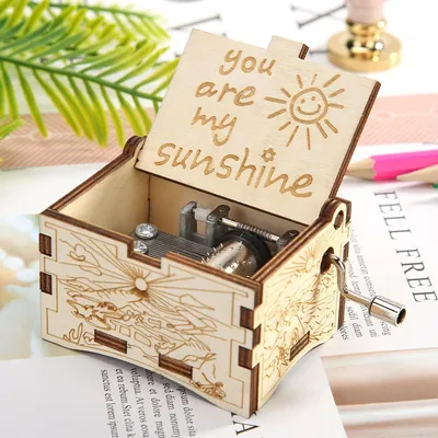 You Are My Sunshine Small Wooden Music Box