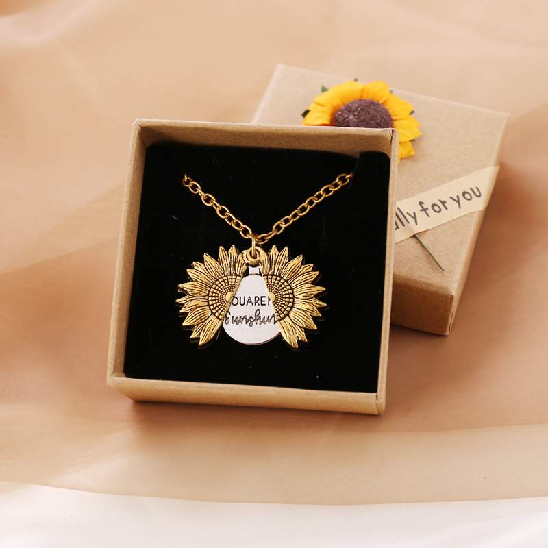 You Are My Sunshine Sunflower Necklace You Are My Sunshine Sunflower Necklace