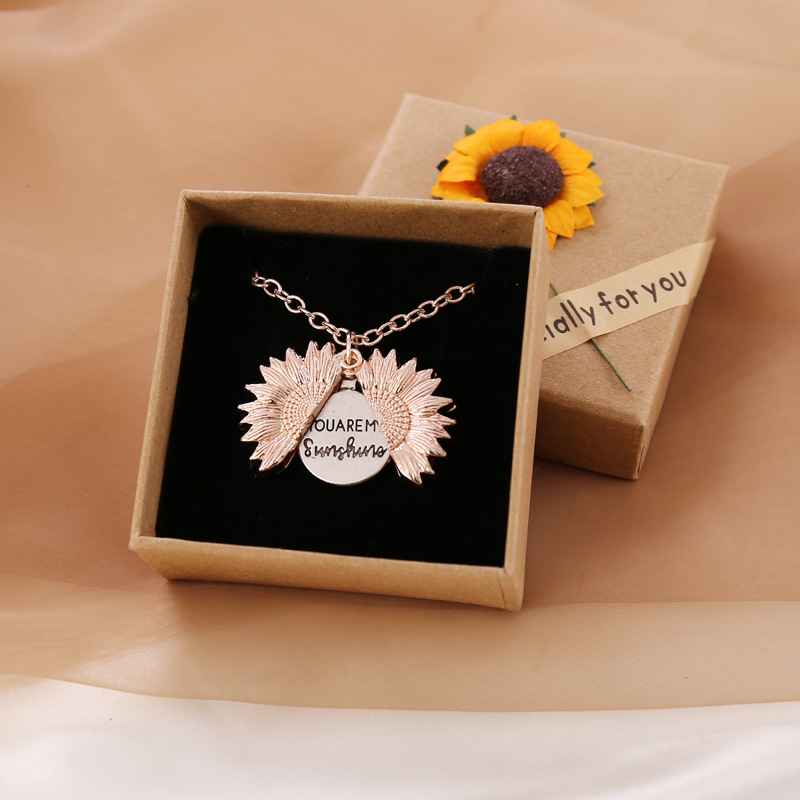 You Are My Sunshine Sunflower Necklace You Are My Sunshine Sunflower Necklace