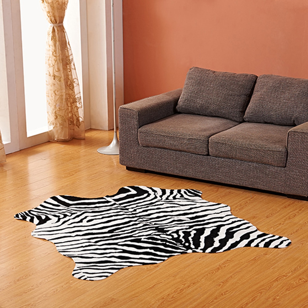 Zebra Print Rug Non-Slip Carpet Zebra Print Rug Non-Slip Carpet