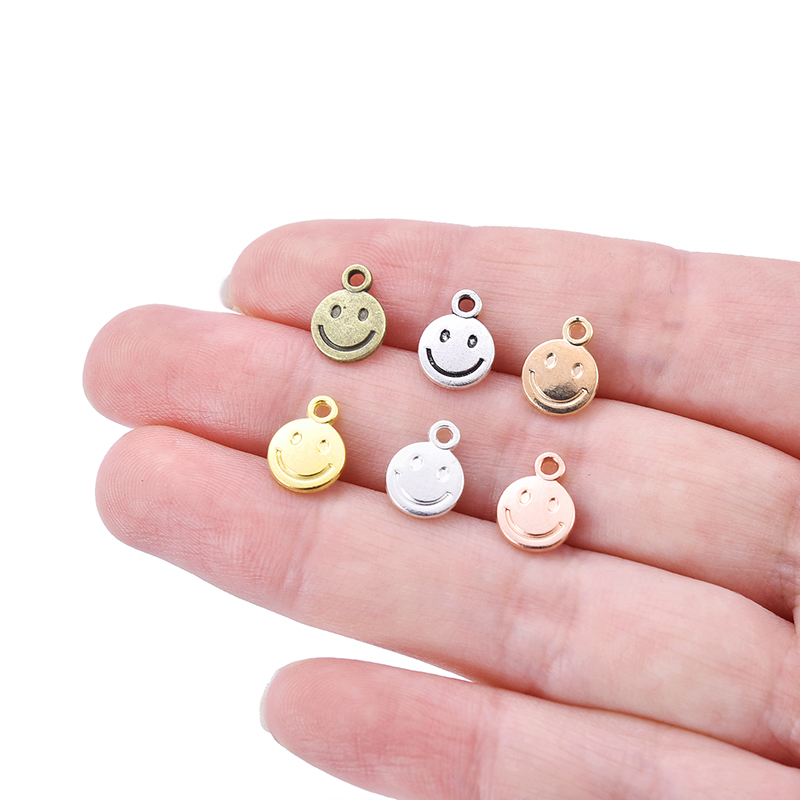 Zinc Alloy Smiley Pendants (40 pcs)