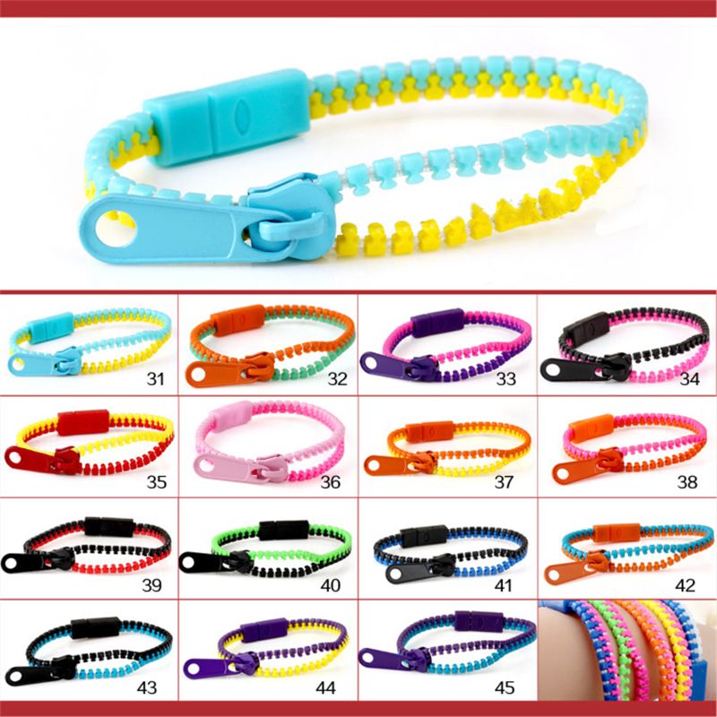 Zipper Bracelets Fidget Toy (12Pcs) Zipper Bracelets Fidget Toy (12Pcs)