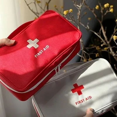 Zipper Closure Empty First Aid Kit Bag Zipper Closure Empty First Aid Kit Bag