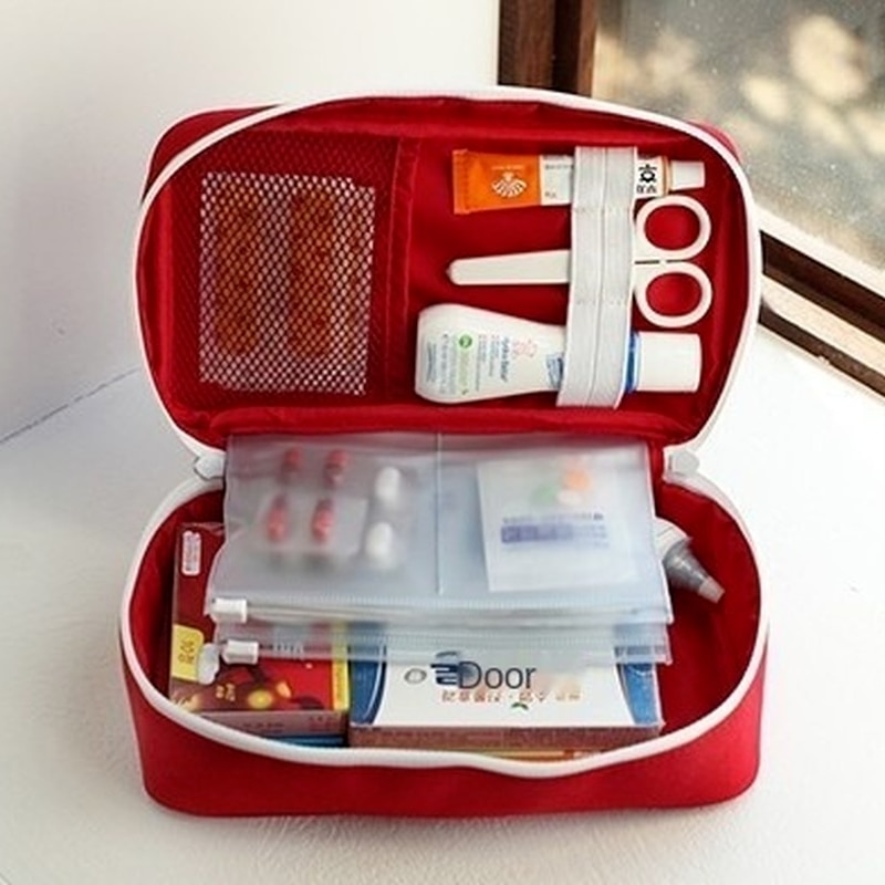 Zipper Closure Empty First Aid Kit Bag Zipper Closure Empty First Aid Kit Bag
