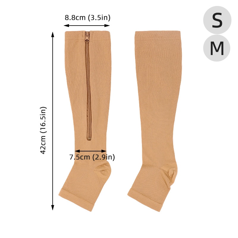 Zipper Compression Socks Slimmer Zipper Compression Socks Slimmer