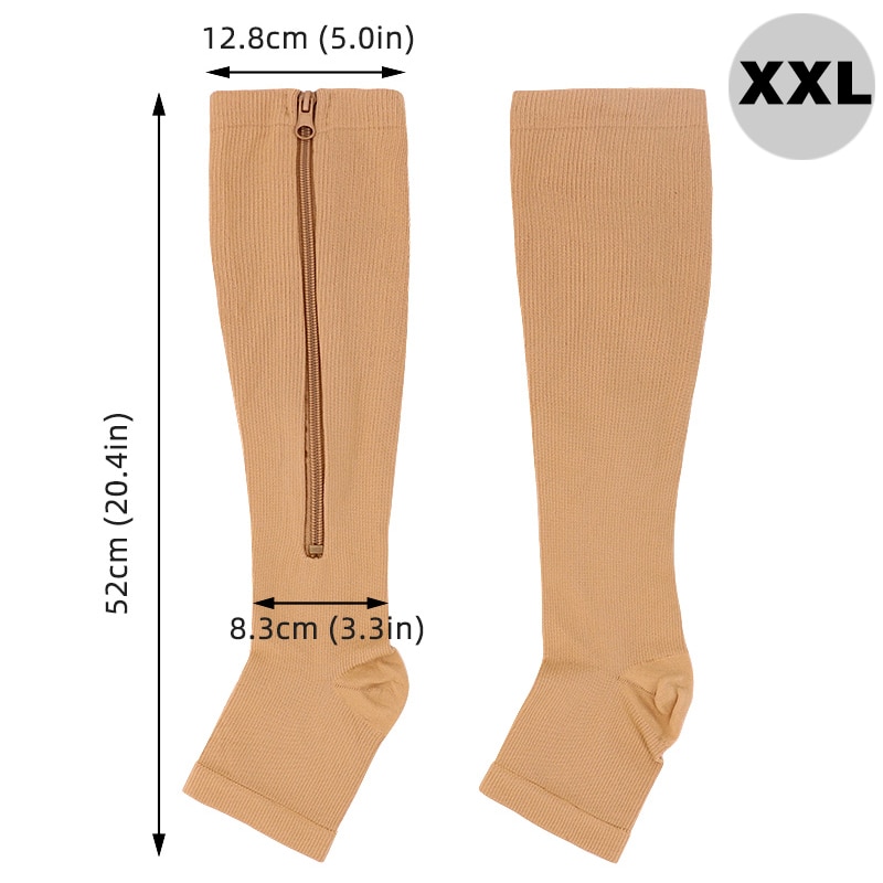 Zipper Compression Socks Slimmer Zipper Compression Socks Slimmer