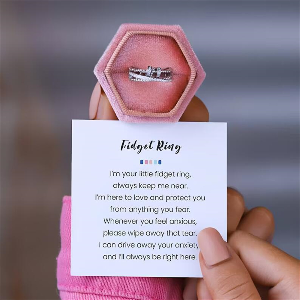 Zircon Stone Anxiety Bead Ring Zircon Stone Anxiety Bead Ring