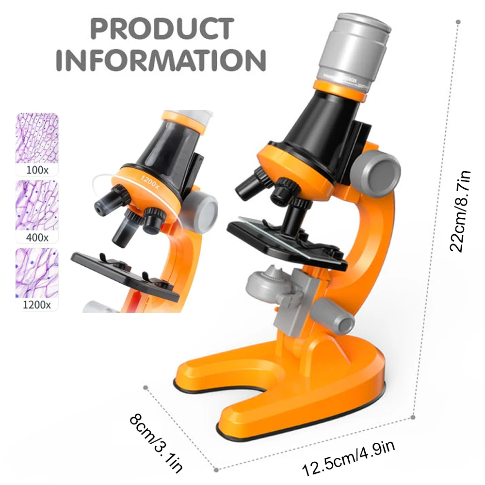 Zoom Children Microscope Biology Lab LED 1200x School Science Experiment Kit Education Scientific Toys Gifts For Kids Zoom Children Microscope Biology Lab LED 1200x School Science Experiment Kit Education Scientific Toys Gifts For Kids