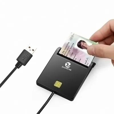 Zoweetek USB ID Smart Card Reader Electronic DNI Reader for ISO 7816 EMV IC DNIE Chip DNI Smart Card ZW-12026-1 Zoweetek USB ID Smart Card Reader Electronic DNI Reader for ISO 7816 EMV IC DNIE Chip DNI Smart Card ZW-12026-1