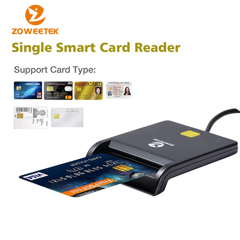Zoweetek USB ID Smart Card Reader Electronic DNI Reader for ISO 7816 EMV IC DNIE Chip DNI Smart Card ZW-12026-1 Zoweetek USB ID Smart Card Reader Electronic DNI Reader for ISO 7816 EMV IC DNIE Chip DNI Smart Card ZW-12026-1
